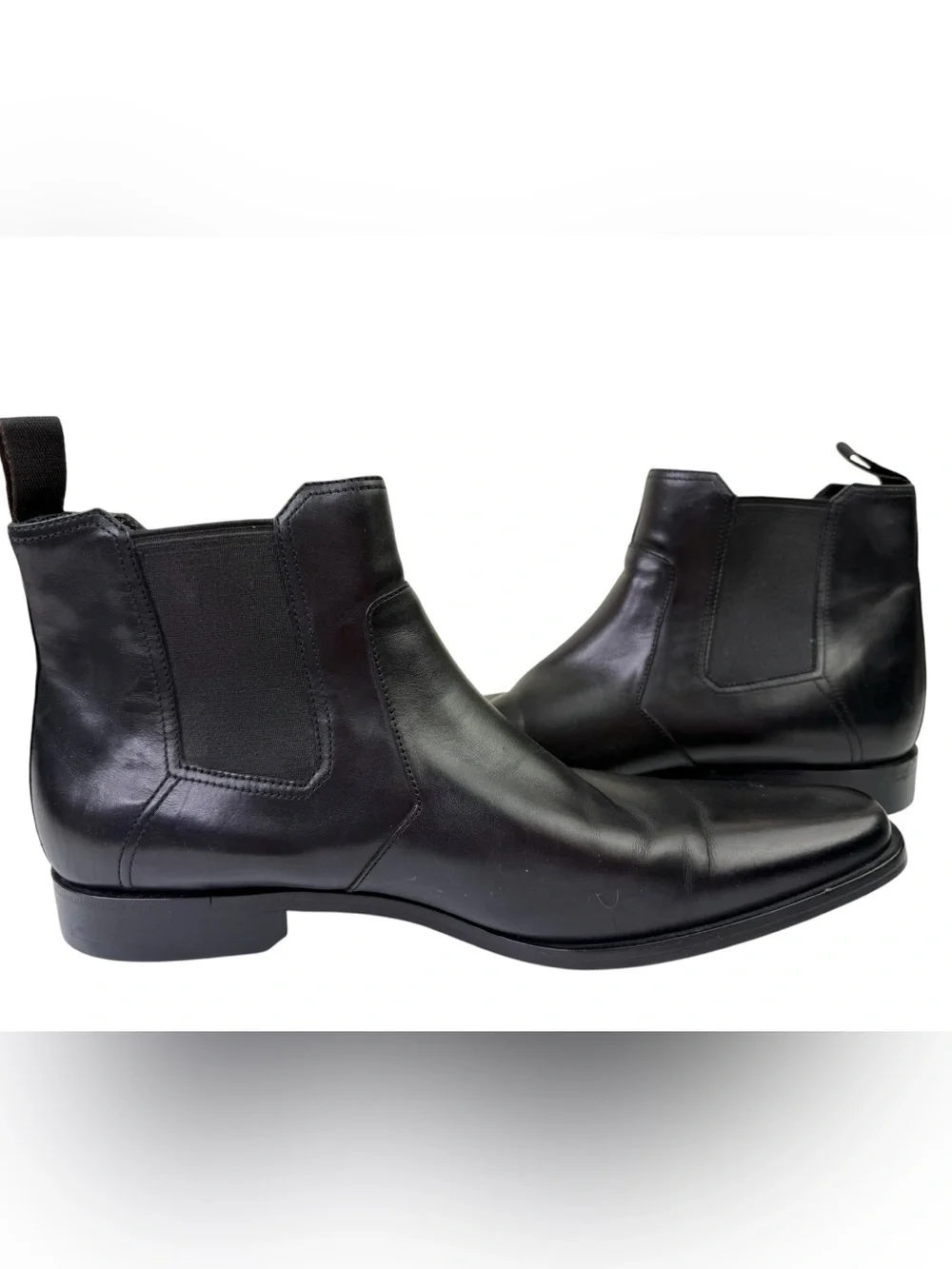 Hugo Boss Leather Boots Black Size 10.5 Men’s